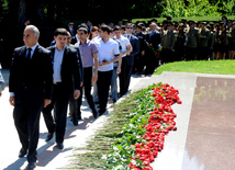 Azerbaijan's public marks 90th birthday of National Leader Heydar Aliyev. Baku, Azerbaijan, May 10, 2013