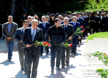 Azerbaijan's public marks 90th birthday of National Leader Heydar Aliyev. Baku, Azerbaijan, May 10, 2013