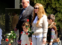 Azerbaijan's public marks 90th birthday of National Leader Heydar Aliyev. Baku, Azerbaijan, May 10, 2013