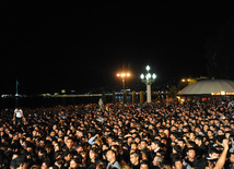 A gala concert and grandios fireworks display held in the National Park. Baku, Azerbaijan, May 10, 2013