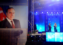 A gala concert and grandios fireworks display held in the National Park. Baku, Azerbaijan, May 10, 2013