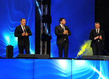 A gala concert and grandios fireworks display held in the National Park. Baku, Azerbaijan, May 10, 2013