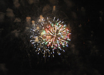 A gala concert and grandios fireworks display held in the National Park. Baku, Azerbaijan, May 10, 2013