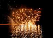 A gala concert and grandios fireworks display held in the National Park. Baku, Azerbaijan, May 10, 2013