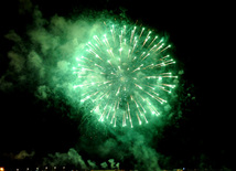 A gala concert and grandios fireworks display held in the National Park. Baku, Azerbaijan, May 10, 2013