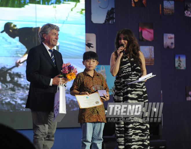 Opening ceremony of "Children`s Eyes On Earth" First International Youth Photography Festival & Exhibition. Baku, Azerbaijan, May 12, 2013