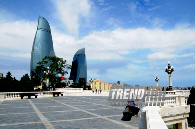 Bakının Dağüstü parkı. Azərbaycan, 28 may 2013