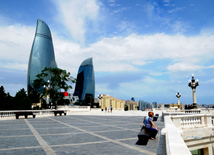 Bakının Dağüstü parkı. Azərbaycan, 28 may 2013