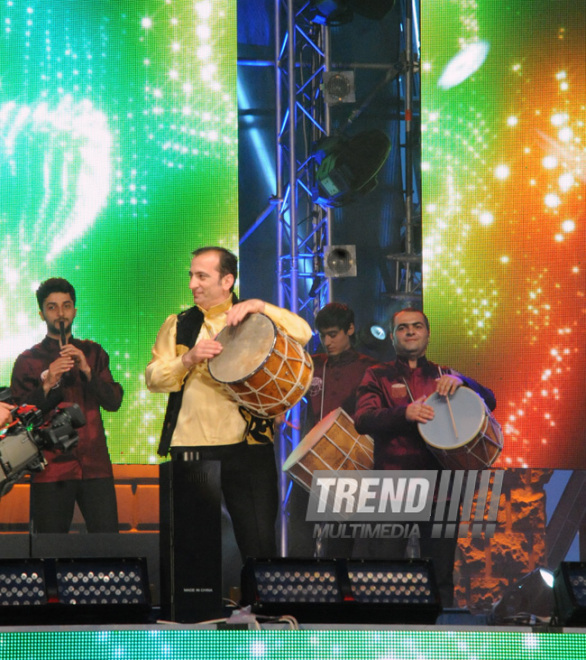 Baku hosts concert and firework celebrations on the occasion of the Day of Republic. Baku, Azerbaijan, May 28, 2013 