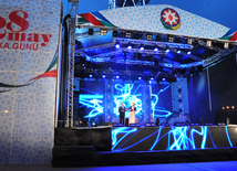 Baku hosts concert and firework celebrations on the occasion of the Day of Republic. Baku, Azerbaijan, May 28, 2013 