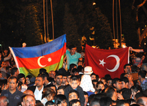 Baku hosts concert and firework celebrations on the occasion of the Day of Republic. Baku, Azerbaijan, May 28, 2013 