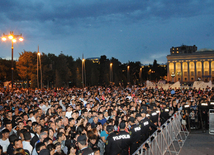 Baku hosts concert and firework celebrations on the occasion of the Day of Republic. Baku, Azerbaijan, May 28, 2013 