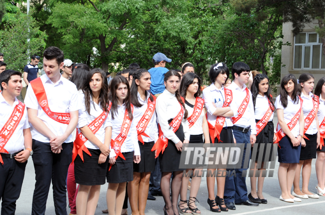 Last bell. Baku, Azerbaijan, May 31, 2013