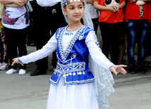 Last bell - a favorite holiday of schoolchildren. Baku, Azerbaijan, May 31, 2013