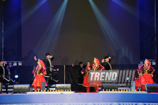 Baku holds concert and fireworks in honor of  National Salvation Day. Azerbaijan, June 15, 2013