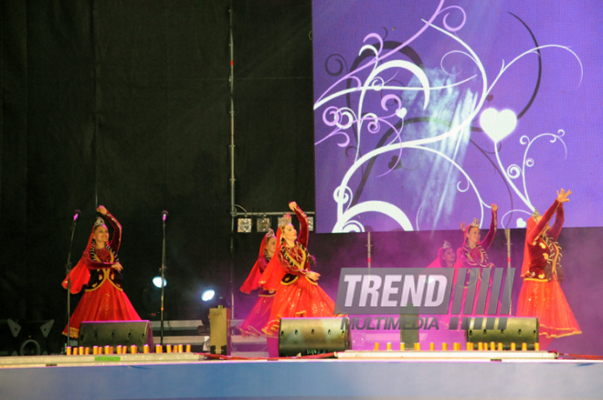 Baku holds concert and fireworks in honor of  National Salvation Day. Azerbaijan, June 15, 2013