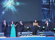 Baku holds concert and fireworks in honor of  National Salvation Day. Azerbaijan, June 15, 2013