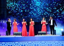 Baku holds concert and fireworks in honor of  National Salvation Day. Azerbaijan, June 15, 2013