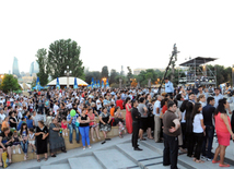 Baku holds concert and fireworks in honor of  National Salvation Day. Azerbaijan, June 15, 2013