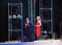 Baku holds concert and fireworks in honor of  National Salvation Day. Azerbaijan, June 15, 2013