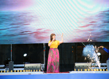 Baku holds concert and fireworks in honor of  National Salvation Day. Azerbaijan, June 15, 2013