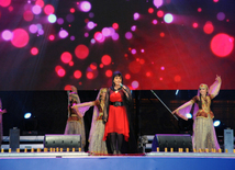 Baku holds concert and fireworks in honor of  National Salvation Day. Azerbaijan, June 15, 2013