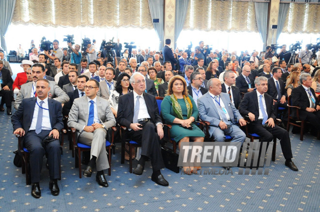 Bakıda Türkdilli Dövlətlərin Əməkdaşlıq Şurasına üzv ölkələrin Diaspor Rəhbərlərinin I Bakı Forumu keçirilir. Bakı, Azərbaycan, 21 iyun 2013