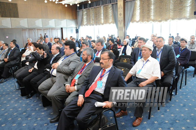 Bakıda Türkdilli Dövlətlərin Əməkdaşlıq Şurasına üzv ölkələrin Diaspor Rəhbərlərinin I Bakı Forumu keçirilir. Bakı, Azərbaycan, 21 iyun 2013