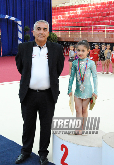 Bakıda bədii gimnastika üzrə 20-ci Azərbaycan birinciliyi başlayıb. Bakı, Azərbaycan, 24 iyun 2013