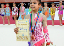 Bakıda bədii gimnastika üzrə 20-ci Azərbaycan birinciliyi başlayıb. Bakı, Azərbaycan, 24 iyun 2013