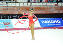 Bədii gimnastika üzrə XX Azərbaycan birinciliyinin qalibləri müəyyən edilib. Bakı, Azərbaycan, 26 iyun 2013