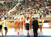 Bədii gimnastika üzrə XX Azərbaycan birinciliyinin qalibləri müəyyən edilib. Bakı, Azərbaycan, 26 iyun 2013