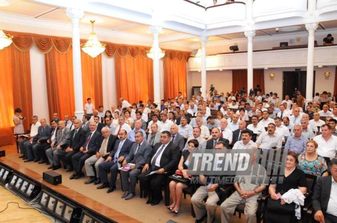 VI Congress of Azerbaijani Journalists. Baku, Azerbaijan, July 11, 2013