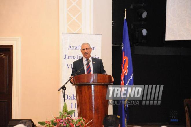 VI Congress of Azerbaijani Journalists. Baku, Azerbaijan, July 11, 2013