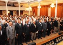 VI Congress of Azerbaijani Journalists. Baku, Azerbaijan, July 11, 2013