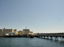 Oil Rocks – legend of Caspian Sea. Azerbaijan, July 12, 2013