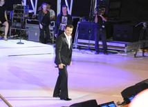 Azerbaijani famous singer and composer EMIN’s annual concert takes place in Green Theater in Baku. Azerbaijan, July 11, 2013 