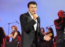 Azerbaijani famous singer and composer EMIN’s annual concert takes place in Green Theater in Baku. Azerbaijan, July 11, 2013 