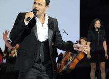 Azerbaijani famous singer and composer EMIN’s annual concert takes place in Green Theater in Baku. Azerbaijan, July 11, 2013 