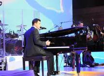 Azerbaijani famous singer and composer EMIN’s annual concert takes place in Green Theater in Baku. Azerbaijan, July 11, 2013 