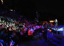 Azerbaijani famous singer and composer EMIN’s annual concert takes place in Green Theater in Baku. Azerbaijan, July 11, 2013 