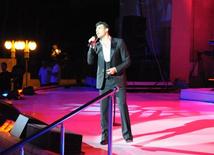 Azerbaijani famous singer and composer EMIN’s annual concert takes place in Green Theater in Baku. Azerbaijan, July 11, 2013 