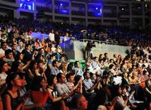 Azerbaijani famous singer and composer EMIN’s annual concert takes place in Green Theater in Baku. Azerbaijan, July 11, 2013 