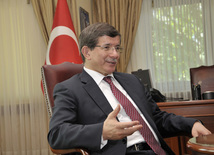 Turkish Foreign Minister Ahmet Davutoglu. Baku, Azerbaijan, July 17, 2013