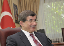 Turkish Foreign Minister Ahmet Davutoglu. Baku, Azerbaijan, July 17, 2013