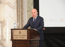 Председатель Центрального банка Азербайджана Эльман Рустамов. Баку, Азербайджан, 06 сентября 2013 г.