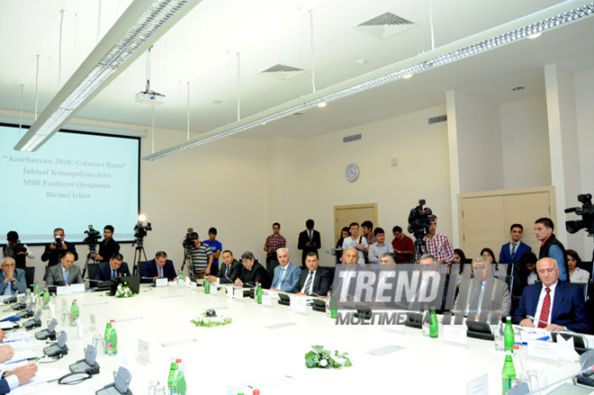 The first meeting of National Action Group to implement the concept of "Azerbaijan 2020: Vision of the future". Baku, Azerbaijan, Sep.10, 2013  