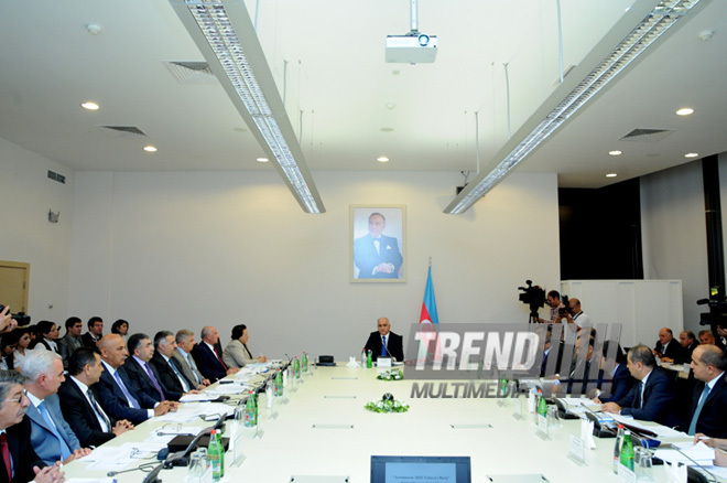 The first meeting of National Action Group to implement the concept of "Azerbaijan 2020: Vision of the future". Baku, Azerbaijan, Sep.10, 2013  