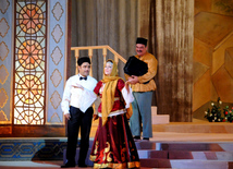 On the opening day of Uzeyir Hajibayli Fifth International Music Festival, a play - a pearl of the national art "Arshin mal alan" was performed at the Azerbaijan State Academic Opera and Ballet Theatre. Baku, Azerbaijan, Sep.18, 2013 