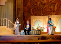 On the opening day of Uzeyir Hajibayli Fifth International Music Festival, a play - a pearl of the national art "Arshin mal alan" was performed at the Azerbaijan State Academic Opera and Ballet Theatre. Baku, Azerbaijan, Sep.18, 2013 